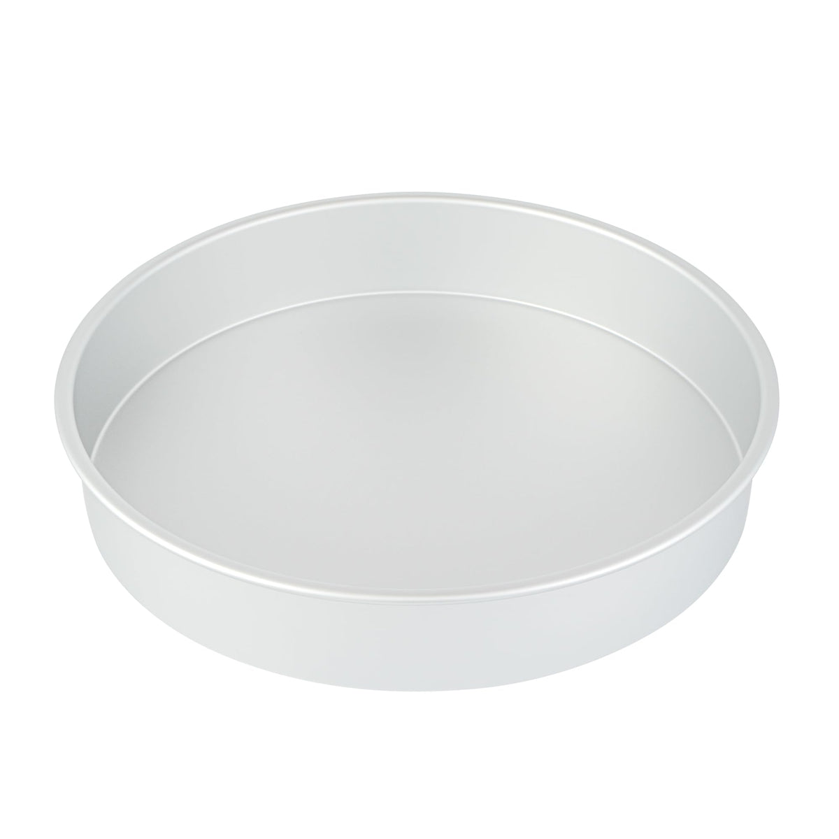 Restaurantware-Met Lux 16 x 3 Inch Straight-Sided Baking Tins, 12 Round Cake Pans - Oven-Ready, Freezable, Anodized Aluminum Round Baking Pans, Greaseproof, For Layer Birthday Cakes