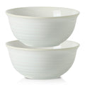 HASENSE Ceramic Serving Bowls, 9 Inch Large Salad Bowls for Kitchen, 84 Ounce Mixing Bowl Set of 2, Ideal for Soup Pho Pasta Popcorn, Dishwasher & Microwave Safe(Blue)
