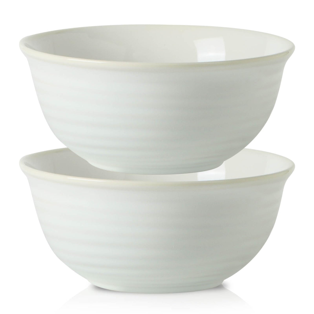 HASENSE Ceramic Serving Bowls, 9 Inch Large Salad Bowls for Kitchen, 84 Ounce Mixing Bowl Set of 2, Ideal for Soup Pho Pasta Popcorn, Dishwasher & Microwave Safe(Blue)