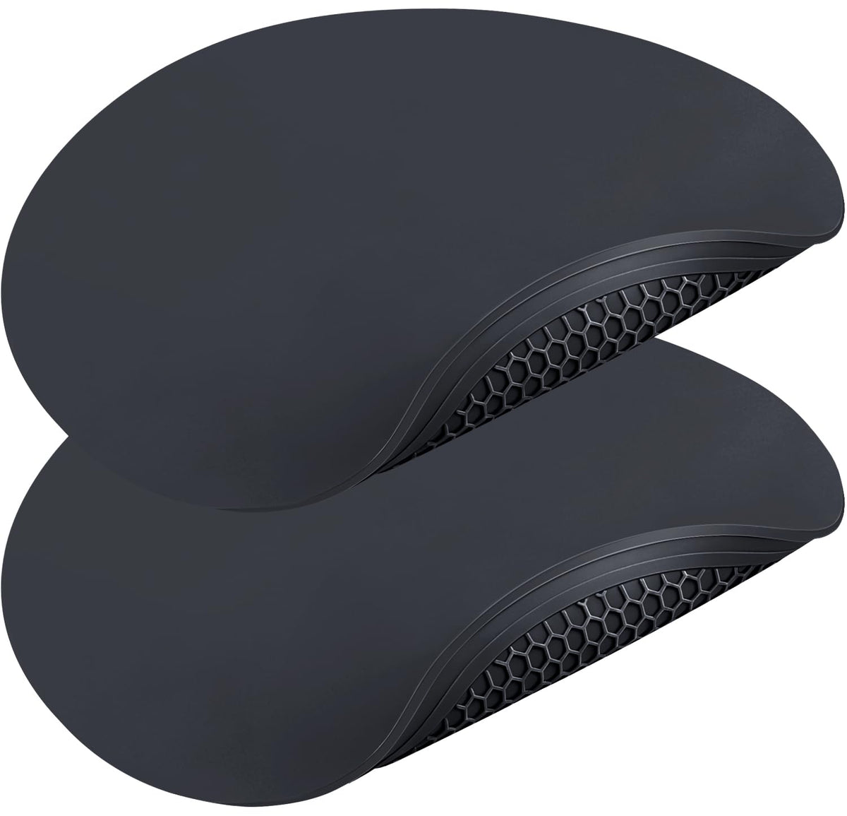 Silicone Trivets for Hot Pots and Pans, 3 Pack Heat Resistant Pot Holders for kitchen Large Silicone Trivet Mat for Hot Dishes, Black Hot Pads for Kitchen Counter, Hot Mats Spoon Rest, 9 * 12 Inches