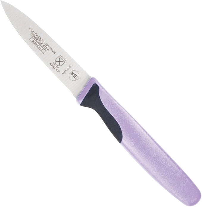 Mercer Culinary Millennia Colors Bread Knife, 9-Inch Offset Wavy Edge