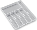 madesmart Classic 6 Compartment Silverware Tray, White