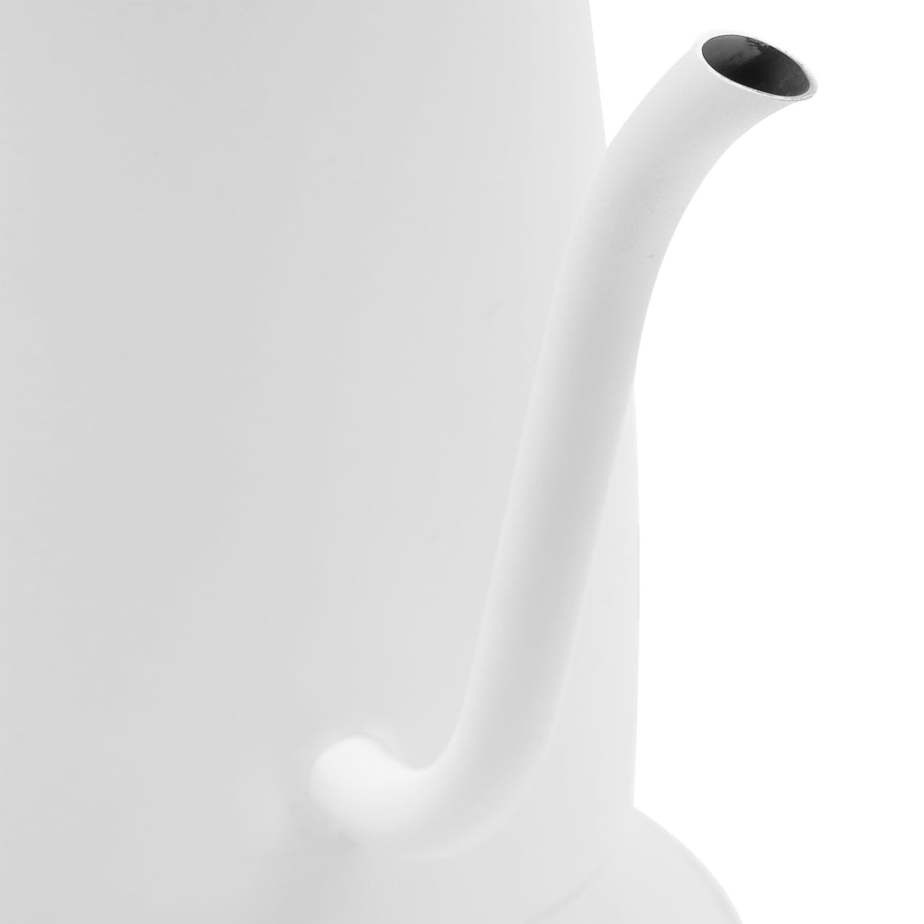 Haden 0.6-Liter Stainless Steel Electric Kettle, Gooseneck Hot Water Kettle with 360-Degree Base and Auto Shutoff, Ivory & Chrome