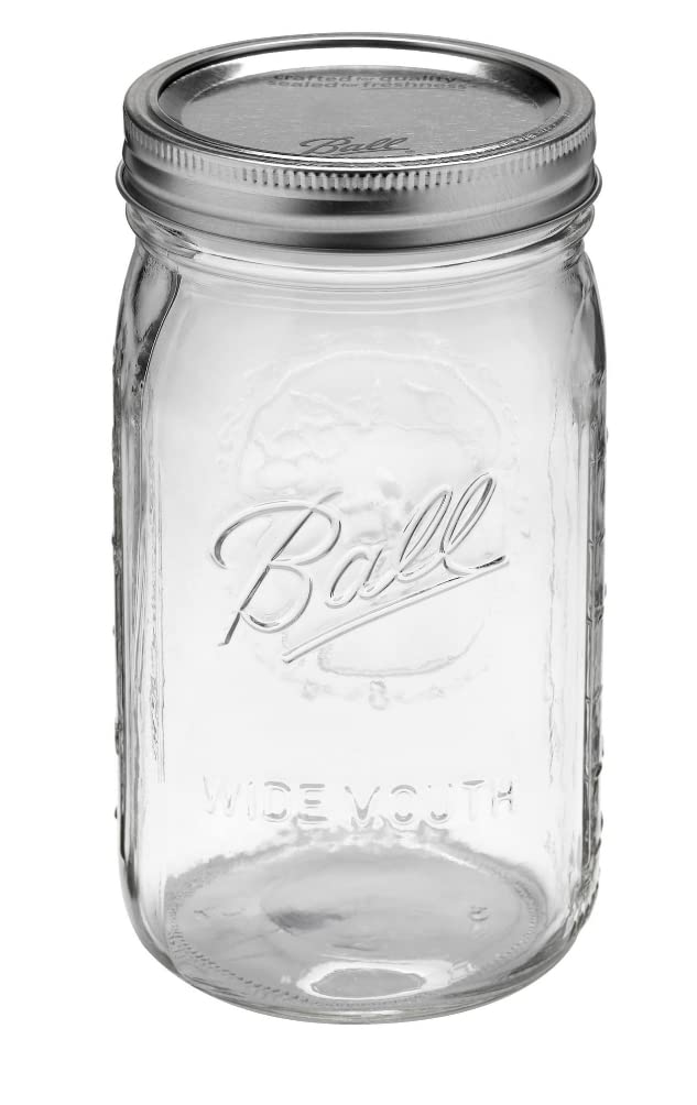 Ball Regular Mouth Glass Mason Jars with Lids and Bands, Used for Canning (Half Pint, 8 Ounce (Pack of 6))