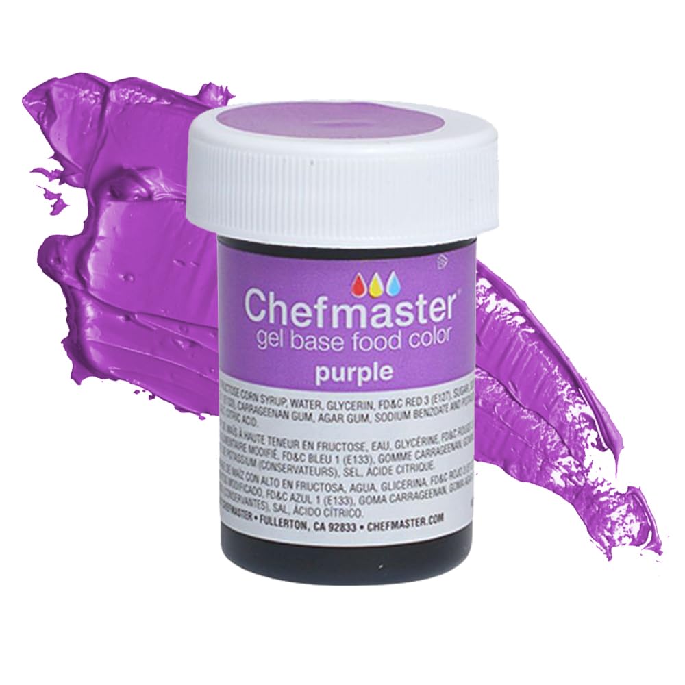 Chefmaster Lemon Yellow Gel Food Coloring | Vibrant Color | Professional-Grade Dye for Icing, Frosting, Fondant | Baking & Decorating | Fade-Resistant | Easy-to-Use | Made in USA | 1 oz