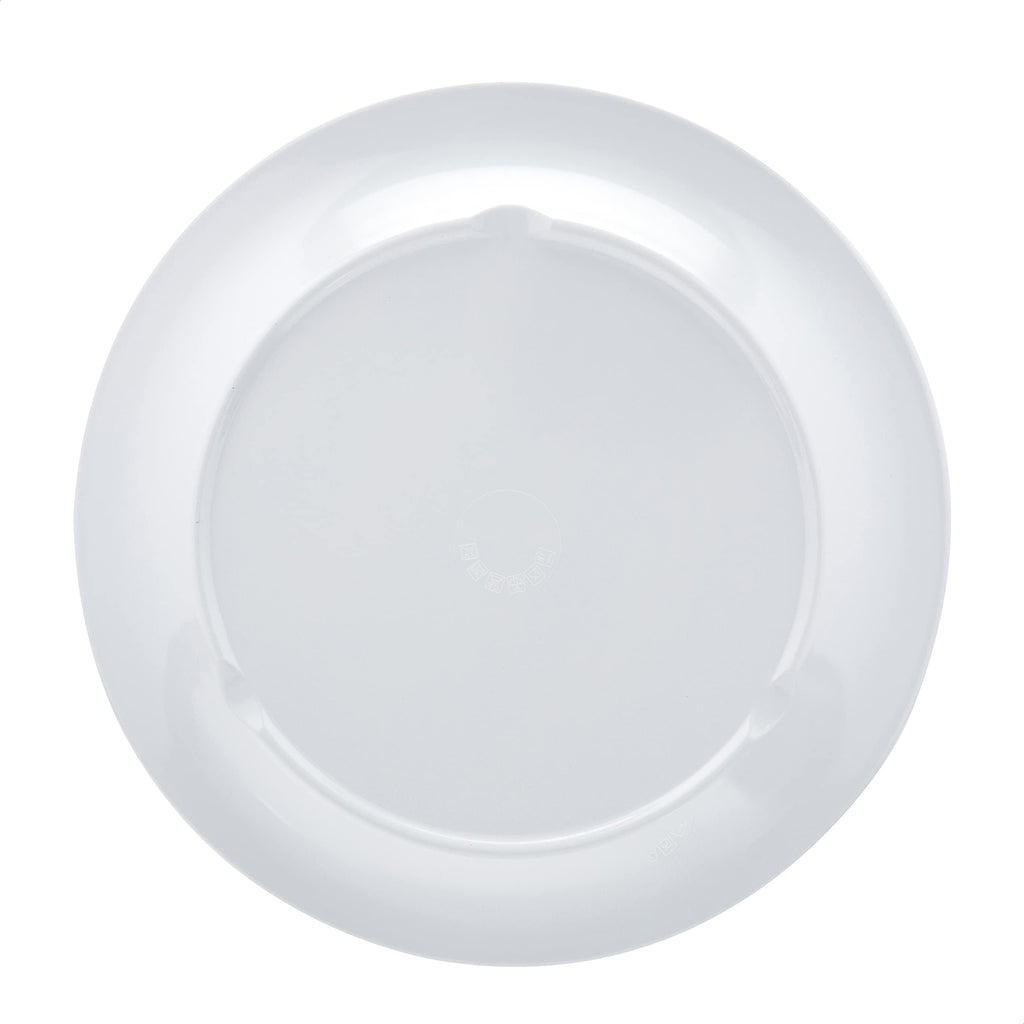 Amazon Basics Melamine Dinner Plates for Restaurants and Home, Dishwasher Safe, BPA Free, Break and Crack Resistant, 10.5", White, 6-Piece Set