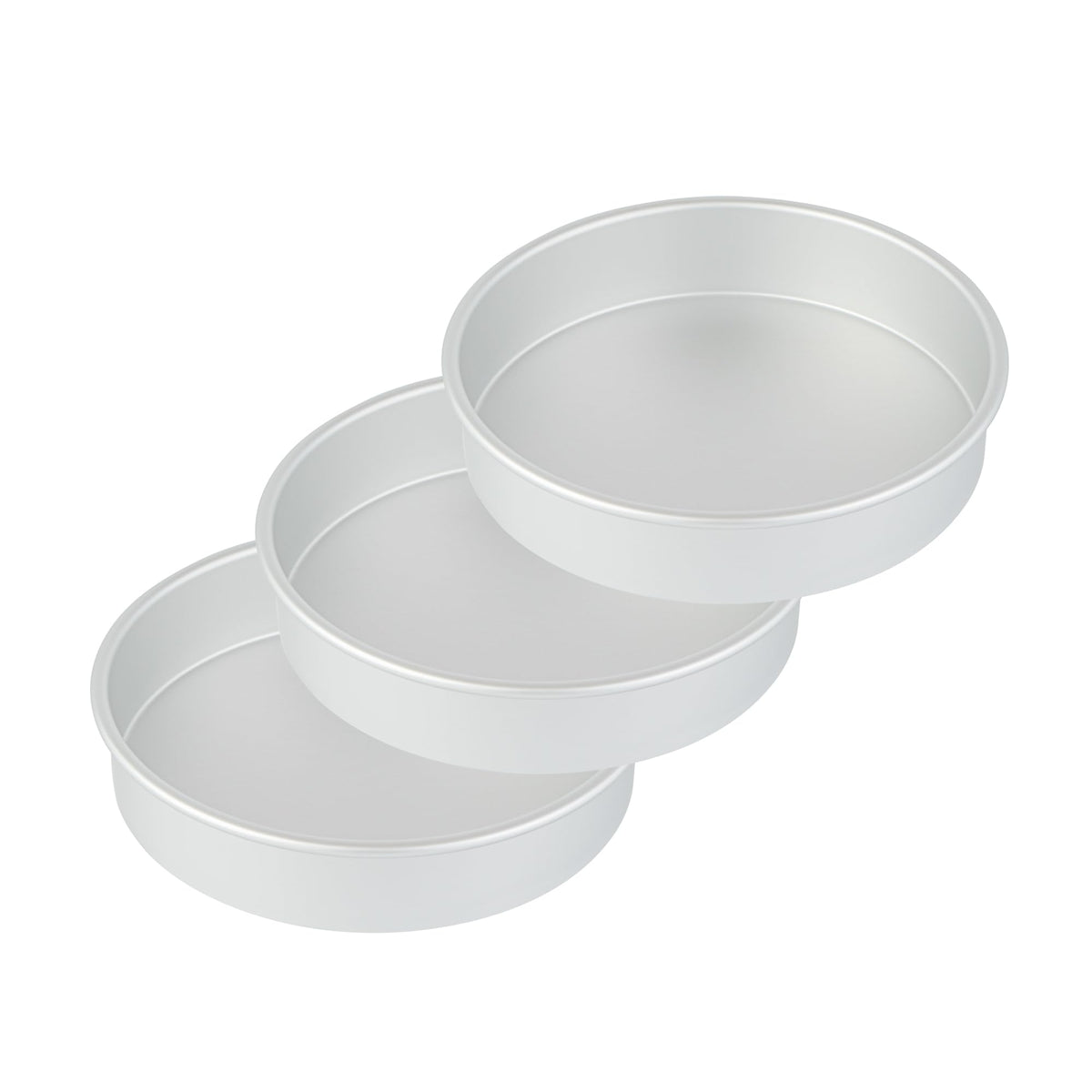 Restaurantware-Met Lux 9 x 2 Inch Straight-Sided Baking Tin, 1 Round Cake Pan - Oven-Ready, Freezable, Anodized Aluminum Round Baking Pan, Greaseproof, For Layer Birthday Cake