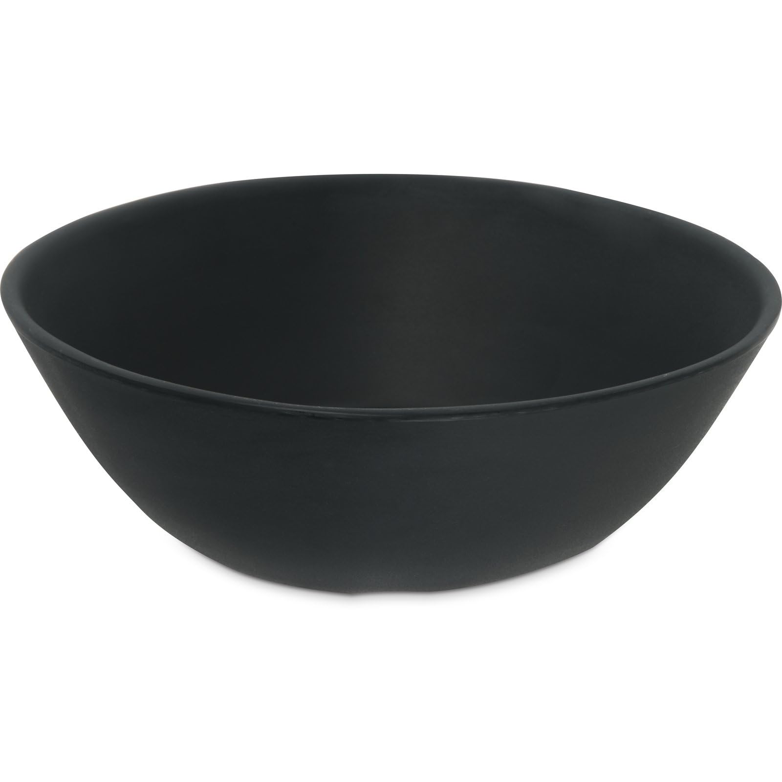 Carlisle FoodService Products Ridge Reusable Plastic Bowl for Home and Restaurant, Melamine, 52 Ounces, Slate, (Pack of 12)
