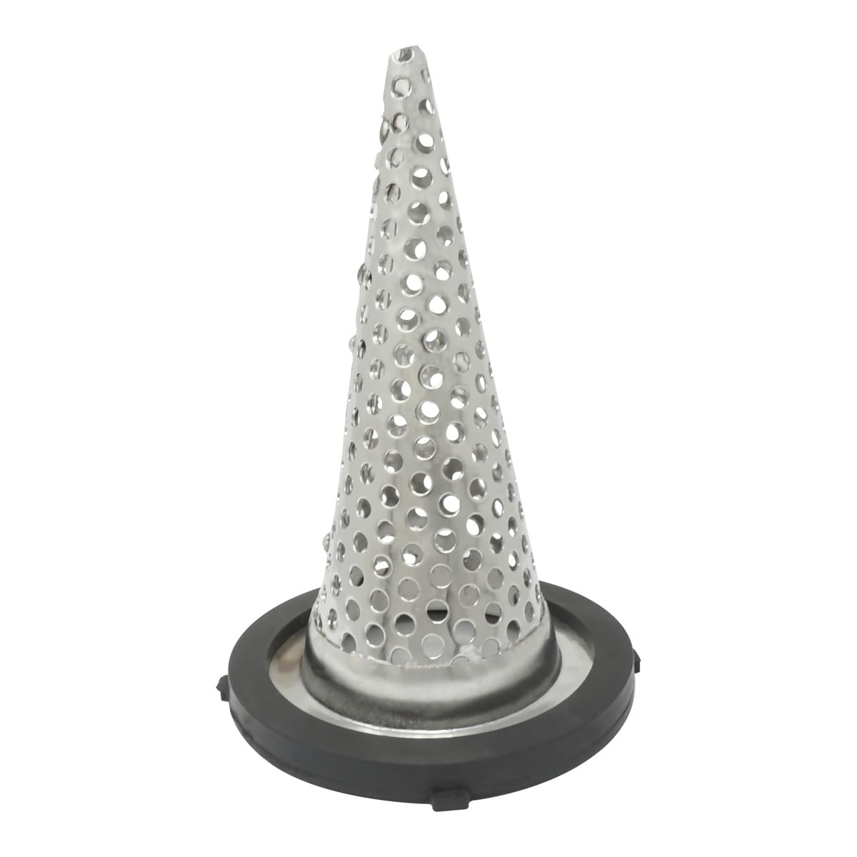 Gloxco 2" Funnel Suction Strainer, Witch Hat, Stainless Steel (STR-F200)