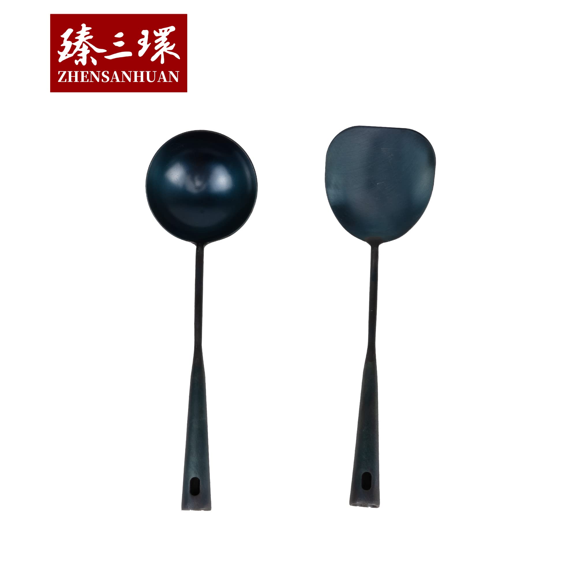 ZhenSanHuan HandMade Chef Spatula Wok Utensils (Spatula 32CM)