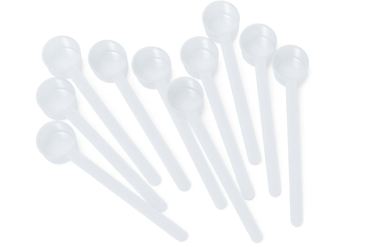 Supplement and Supply 1/2 Tablespoon (1.5 Teaspoon | 7.5 mL) Long Handle Plastic Measuring Spoon for Coffee, Protein Powder, Pet Food, Spices, Grains, Dry Goods – Food-Grade BPA-Free (Pack of 1)
