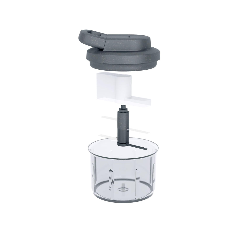 Zyliss Easy Pull Food Chopper & Manual Food Processor, Gray, Easy Pull 3.0
