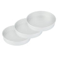 Restaurantware-Met Lux 16 x 3 Inch Straight-Sided Baking Tins, 12 Round Cake Pans - Oven-Ready, Freezable, Anodized Aluminum Round Baking Pans, Greaseproof, For Layer Birthday Cakes