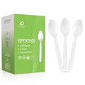 Degralight [500 Pcs] Compostable Spoons Bulk Biodegradable Utensils BPI Certified Disposable Spoons Alternative to Plastic Spoons for Daily, Party & Camping Restaurant