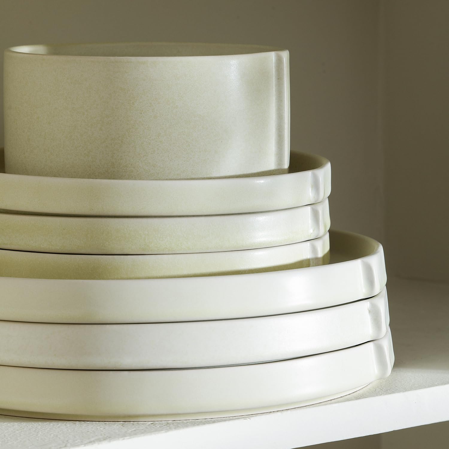 Stone Lain Bao Dinnerware Set, Beige, Set of 12