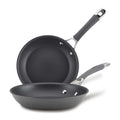 Circulon Radiance Hard Anodized Nonstick Frying Pan, Dishwasher Safe, Oven Safe Skillet Set, Frying Pan Cookware Set, 2-Piece, Gray