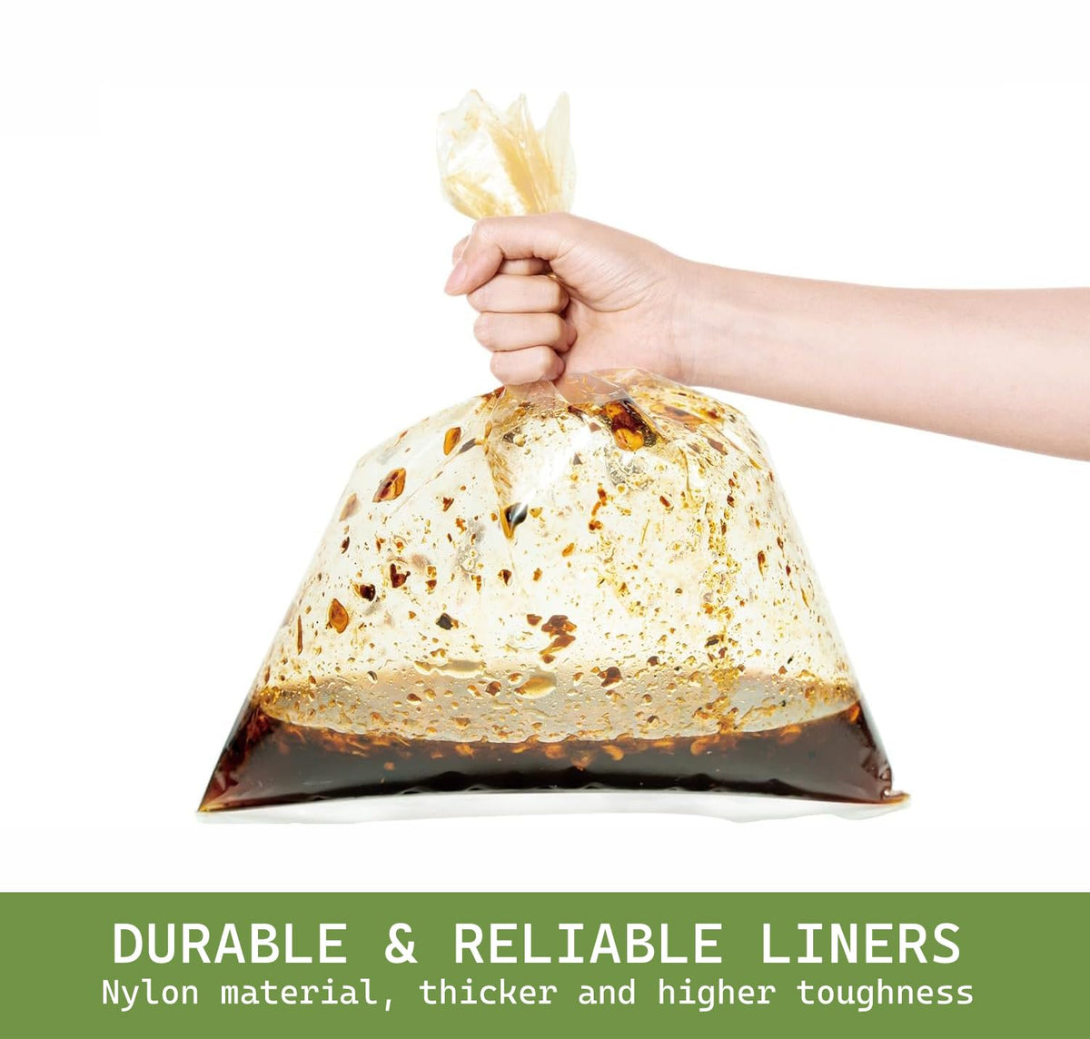 Slow Cooker Liners 20pcs, Large 13“ x 21” Disposable Cooking Bags for 3QT to 8QT Slow Cookers, Cooking Tray for Oval and Round Pots (20)