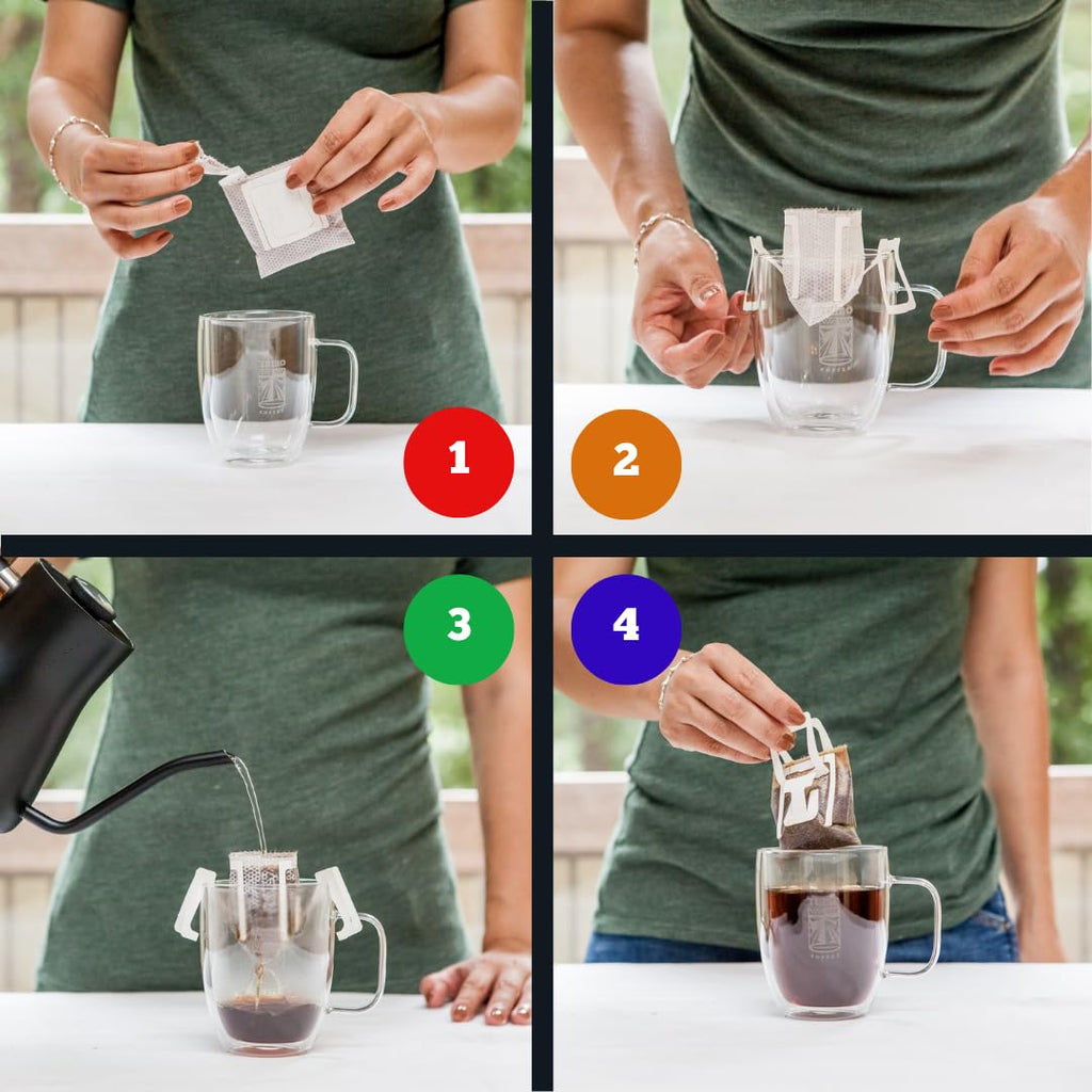TRIBO Coffee Single-Serve Pour Over Packets, Expedition Blend