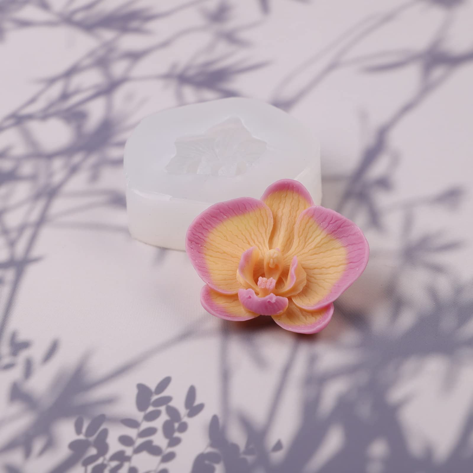 Phalaenopsis Scented Candle Resin Mold - Resin Casting Silicone Molds for Home Decor & Candle Making Wave Spiral Mold
