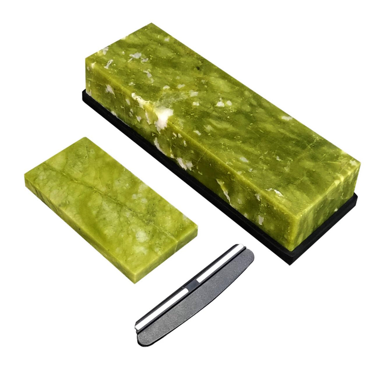 Knife Sharpening Stone Set,10000 Grit Whetstone Final Fine Polishing Natural Green Honing Oilstone for Knives Tools,Cutting Tools