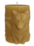 Wolf Cylinder Animal Resin Casting Silicone Mold for Home Decor & Candle Making Wave Spiral Mold
