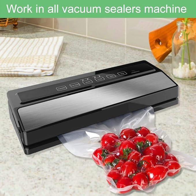 O2frepak (Total 150Feet) 11” x 150’ Roll Vacuum Sealer Bags Rolls with BPA Free,Heavy Duty Vacuum Food Sealer Storage Bags Rolls,Cut to Size Roll,Great for Sous Vide