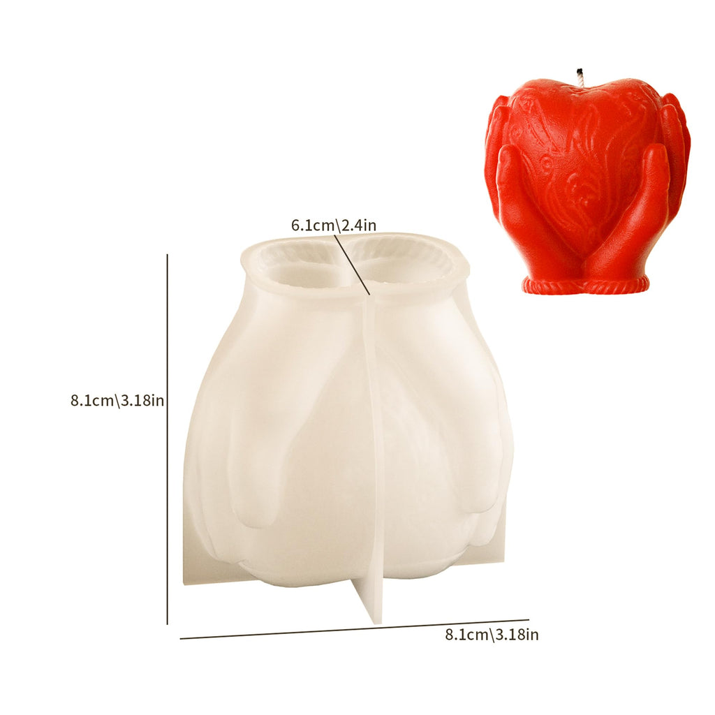 Valentine Heart Silicone Mold - Resin Casting & Candle Making - Home Decor 3D Animal Molds