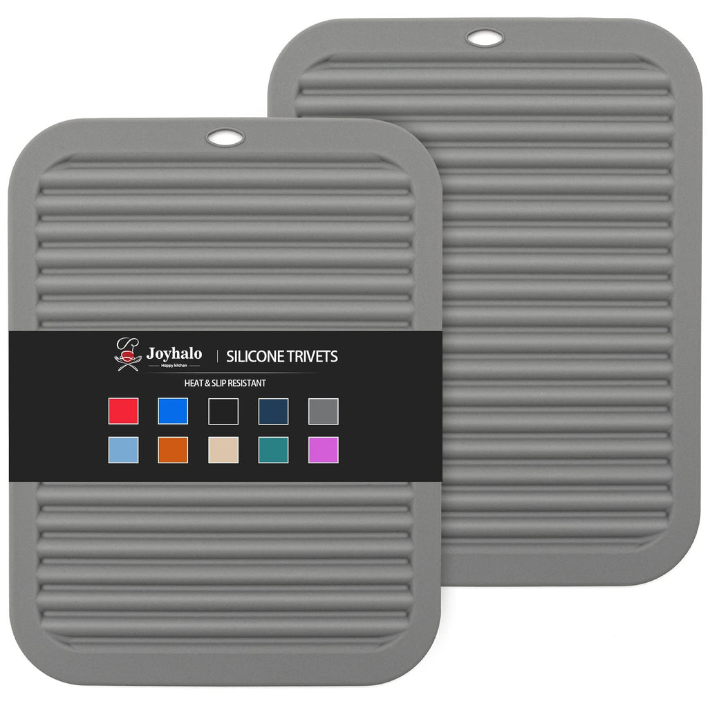Joyhalo 2 Pack Square Trivets for Hot Dishes