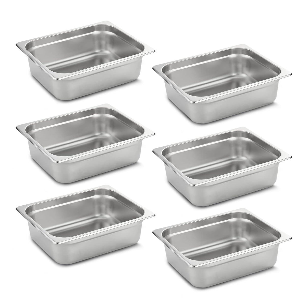 Aplancee Stainless Steel Pan Lid - Fits 1/3 Size Steam Table Pans Dishwasher Safe for Catering, Buffets, Restaurants