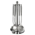 MAXCOOK 18/8 Stainless Steel Cooking Utensils set, 7 Pcs, Dishwasher Safe