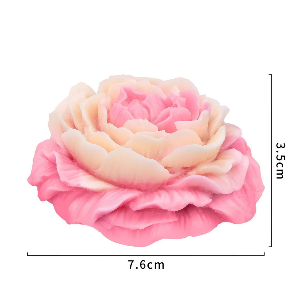 2 Pack Peony Flower Soap & Candle Mold - Silicone 3D Molds for Candy & Home Decor - Resin Casting & Making Molds