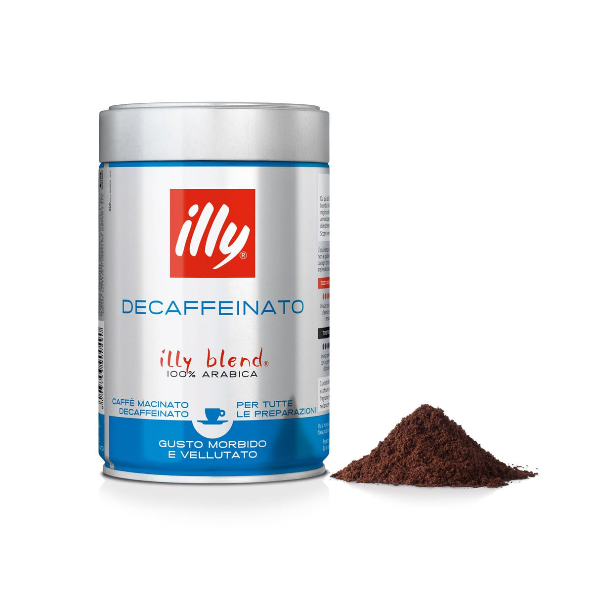 illy Ground Moka Coffee, Classico Medium Roast, 8.8 oz