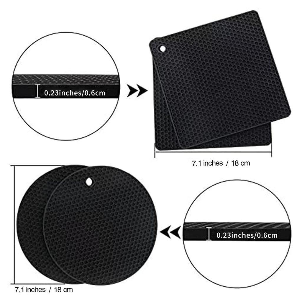Joyhalo 4 Pack Trivets for Hot Dishes