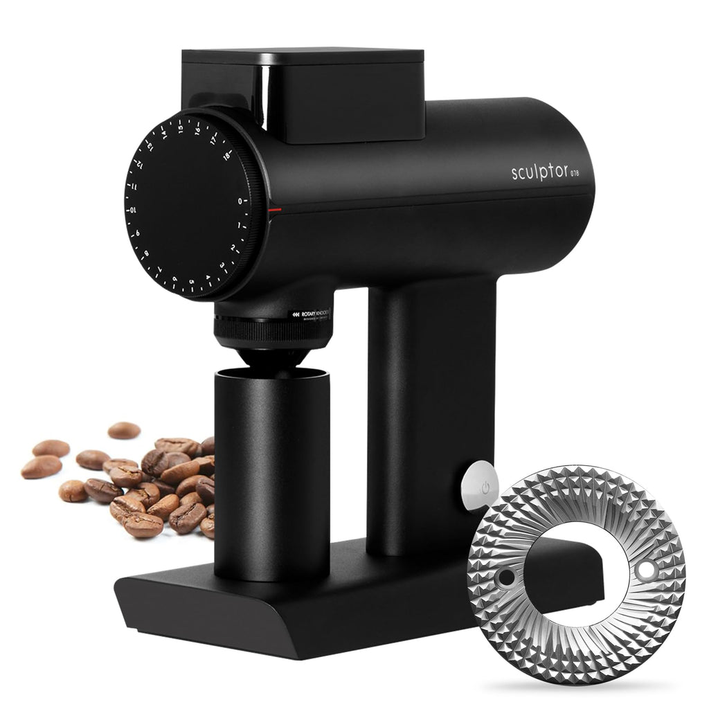 TIMEMORE Sculptor 078 Turbo Burr Coffee Bean Grinder, Electric Grinder with Stepless Coarseness Adjustment, Only Suitable for Pour over - Black