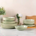 AmorArc Ceramic Dinnerware Sets for 8, 24Pcs Plates and Bowls Sets Dishes