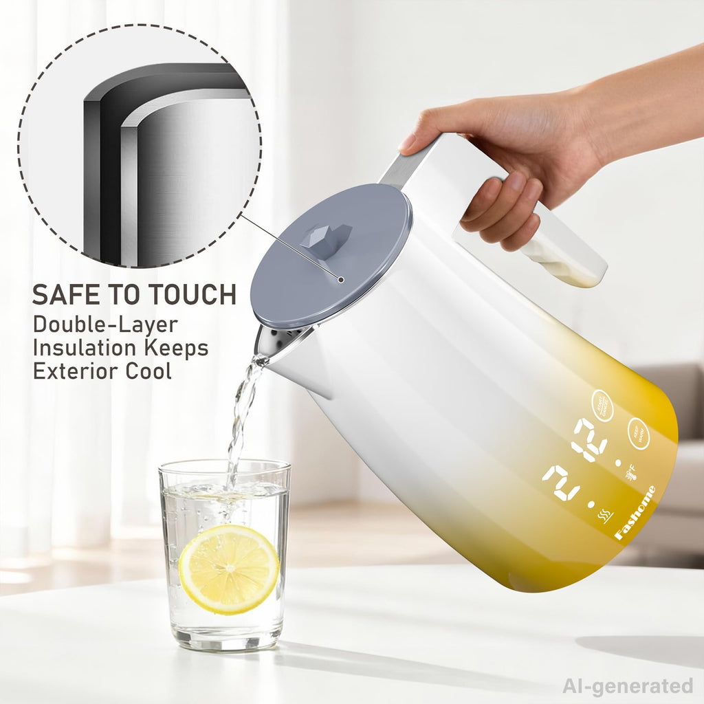 Fashome Electric Kettle, 1.25L Stainless Steel