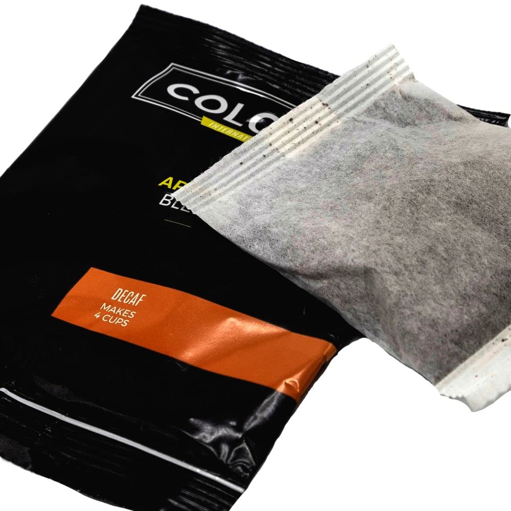 Colonial Coffee Decaf Dark Roast Hotel Filter Packs, 0.5oz, 150 Ct