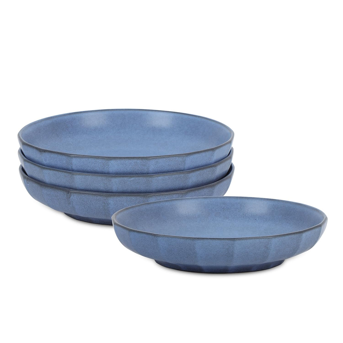 Stone Lain Rio 4-Piece Pasta Bowl Set Stoneware, Black