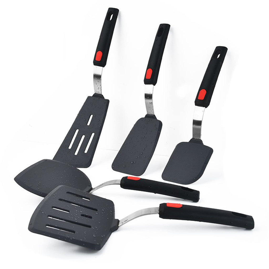 Tenta tenta kitchen Silicone Fish Spatula Turner Wide Pancake Spatulas for Nonstick Cookware Pans Omelette Egg Spatula 600°F Heat-Resistant Kitchen Silicone Utensils