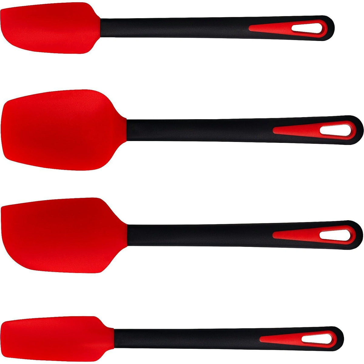 Maxjoy Silicone Spatula Set, 4Pc 600°F Heat Resistant Food Grade Nonstick