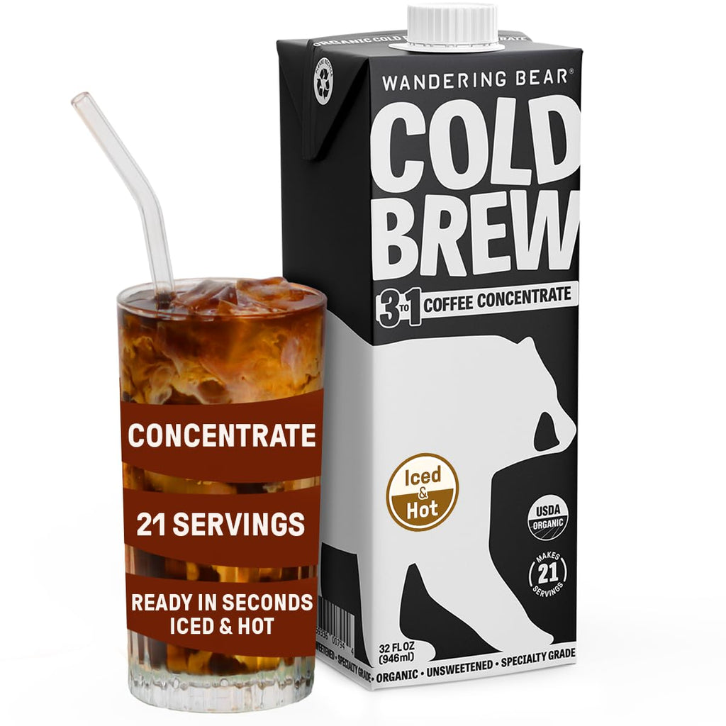 Wandering Bear Organic Cold Brew Concentrate in a Box - 32 fl oz
