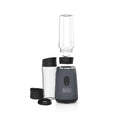 BLACK+DECKER® Ice Crush Single Serve Blender with Pulse/ON Button, Base, Two 20oz Personal Blender Jars, Blade Assembly, Travel Lid, Gray