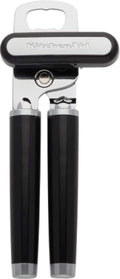KitchenAid Classic Multifunction Can Opener and Bottle Opener Easy to Use, Razor Sharp Stainless Steel Cutting Wheel, Soft Ergonomic Handles, Almond Cream