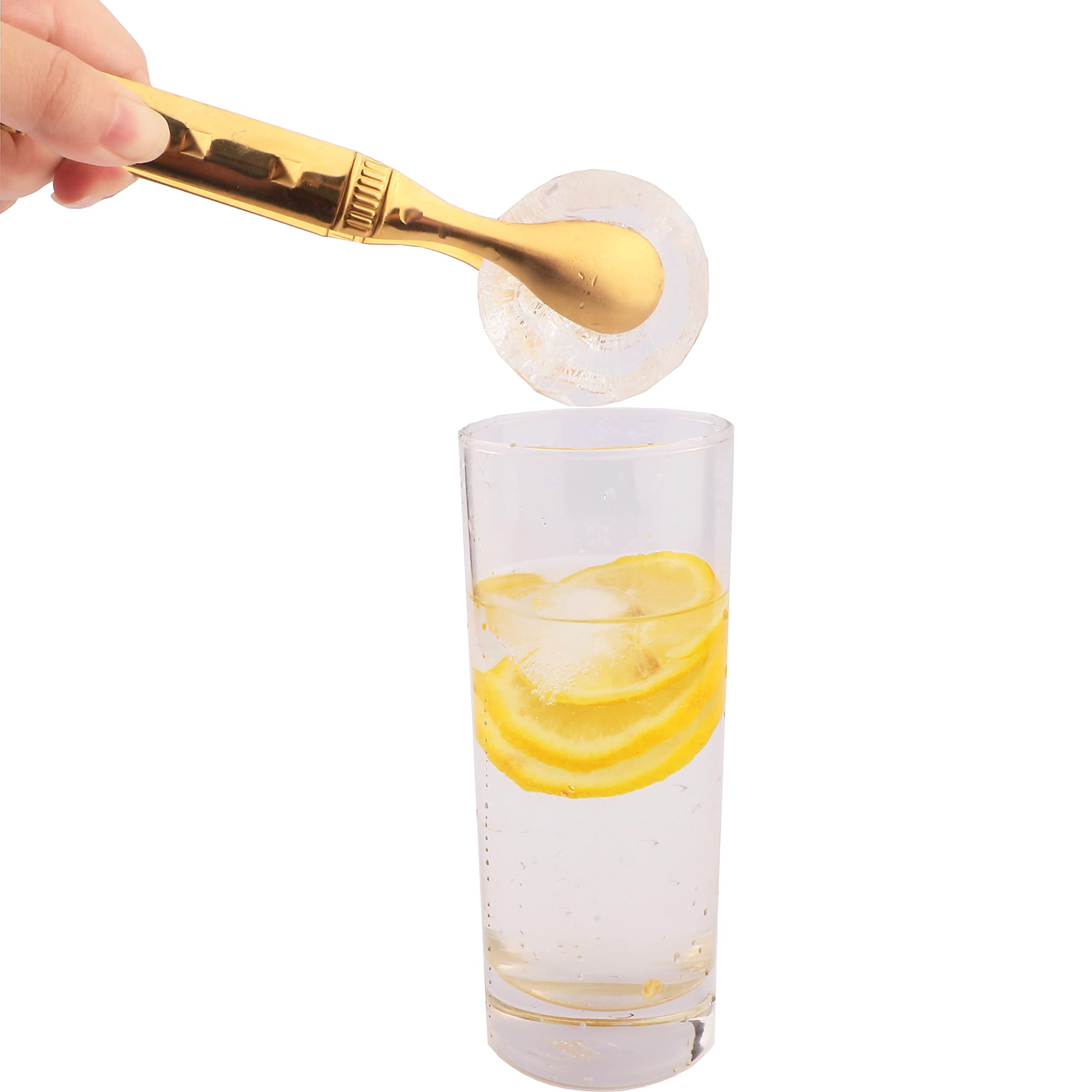 6-Pieces 6 Inch Gold Mini Tongs for Appetizers, Gold Serving Utensils for Serving Appetizers, Ice, Sugar