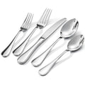 48 Piece Silverware Set for 8 with Steak Knives, 18/10 Stainless Steel