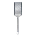 Restaurantware Stainless Steel Fine Cheese Grater - German Standard Lemon Zester with Ergonomic Handle, Sharp Blades, Dishwasher Safe - Handheld Kitchen Grater for Parmesan, Garlic, Ginger