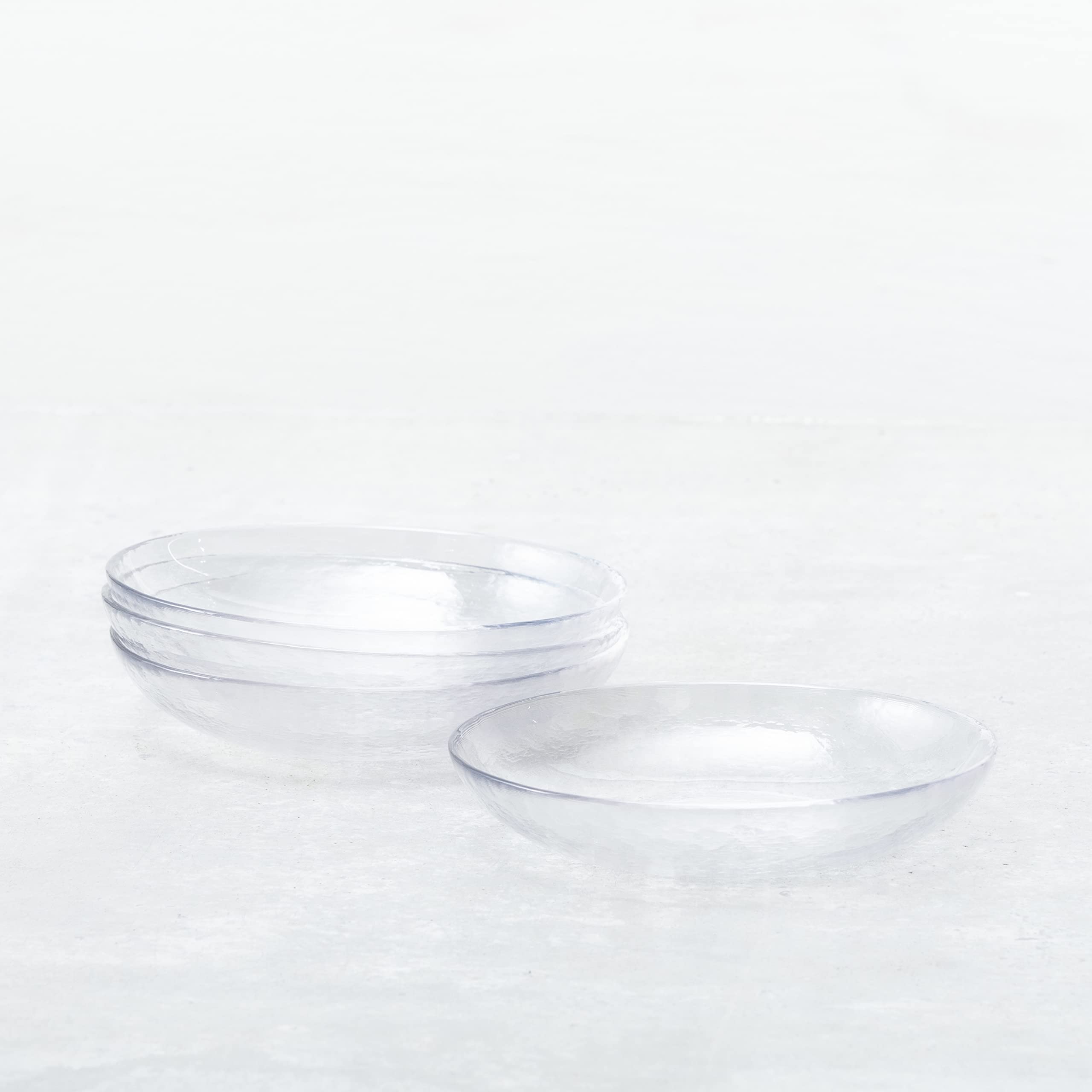 Fortessa Los Cabos Glass Dinnerware Collection, Coupe Entrée Bowl (Set of 4), 8.6 Inch/25oz, Clear