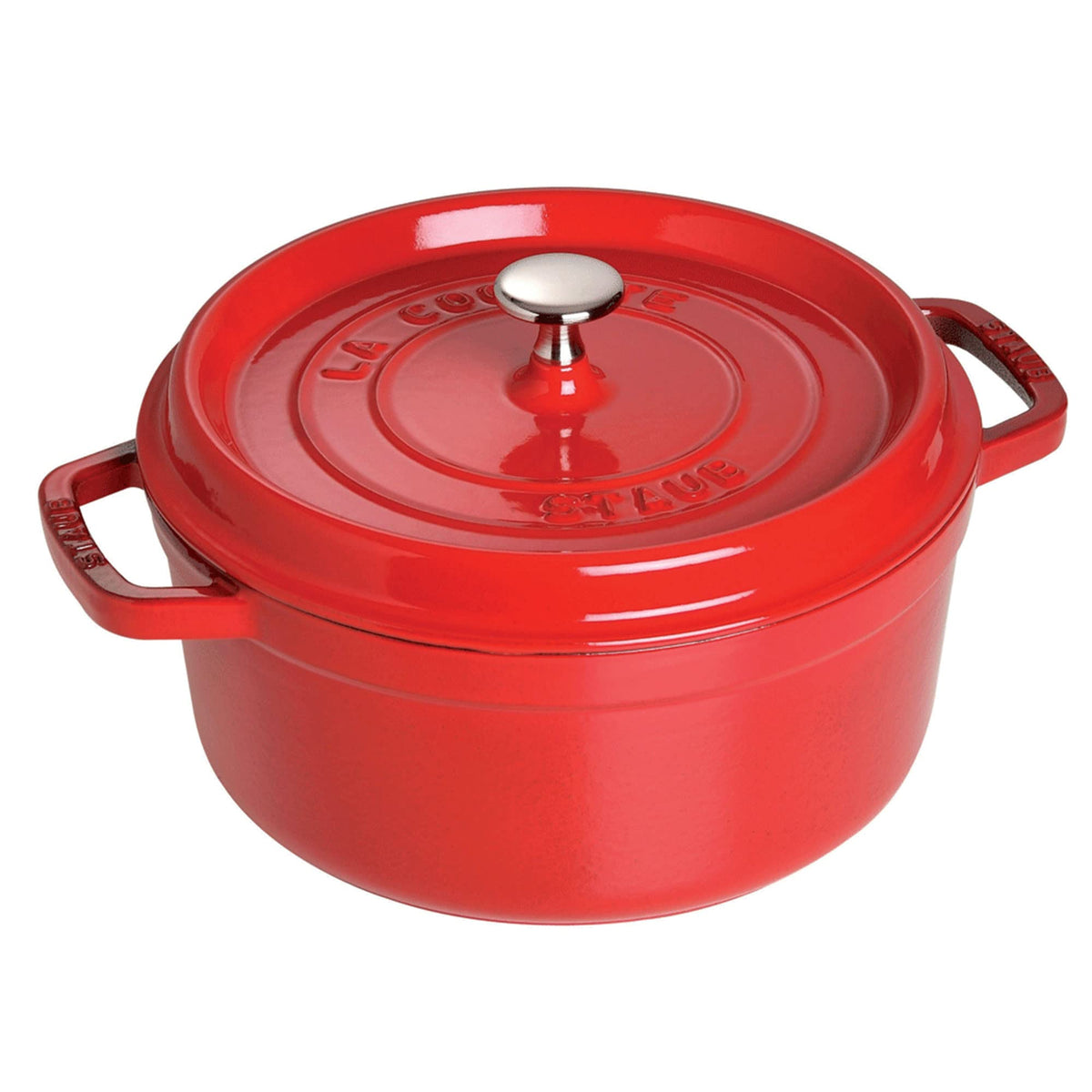 STAUB Cast Iron Dutch Oven 0.5-qt Round Cocotte, Made in France, Serves 1, Matte Black