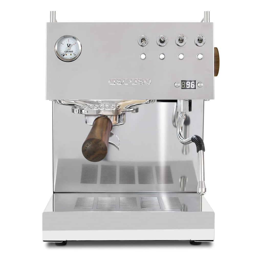 Ascaso Steel PID Programmable Espresso Machine w/Volumetric Controls, Single Thermoblock, 120V (SINGLE, POLISHED)