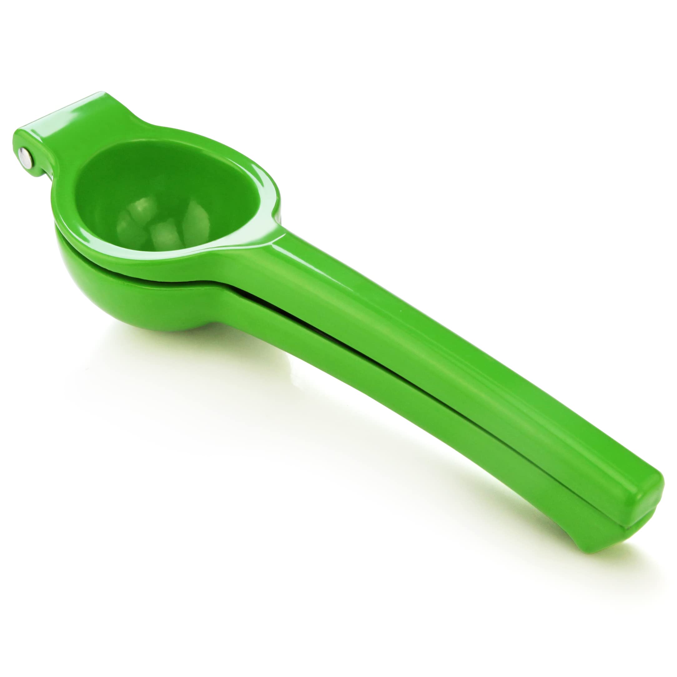 New Star Foodservice Lime Squeezer, Commercial Restaurant Grade Enameled Aluminum Citrus Press, Manual Hand Juicer for Limes, Lemons, and Small Citrus, Green